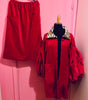 Red velvet bomber jacket  - 5