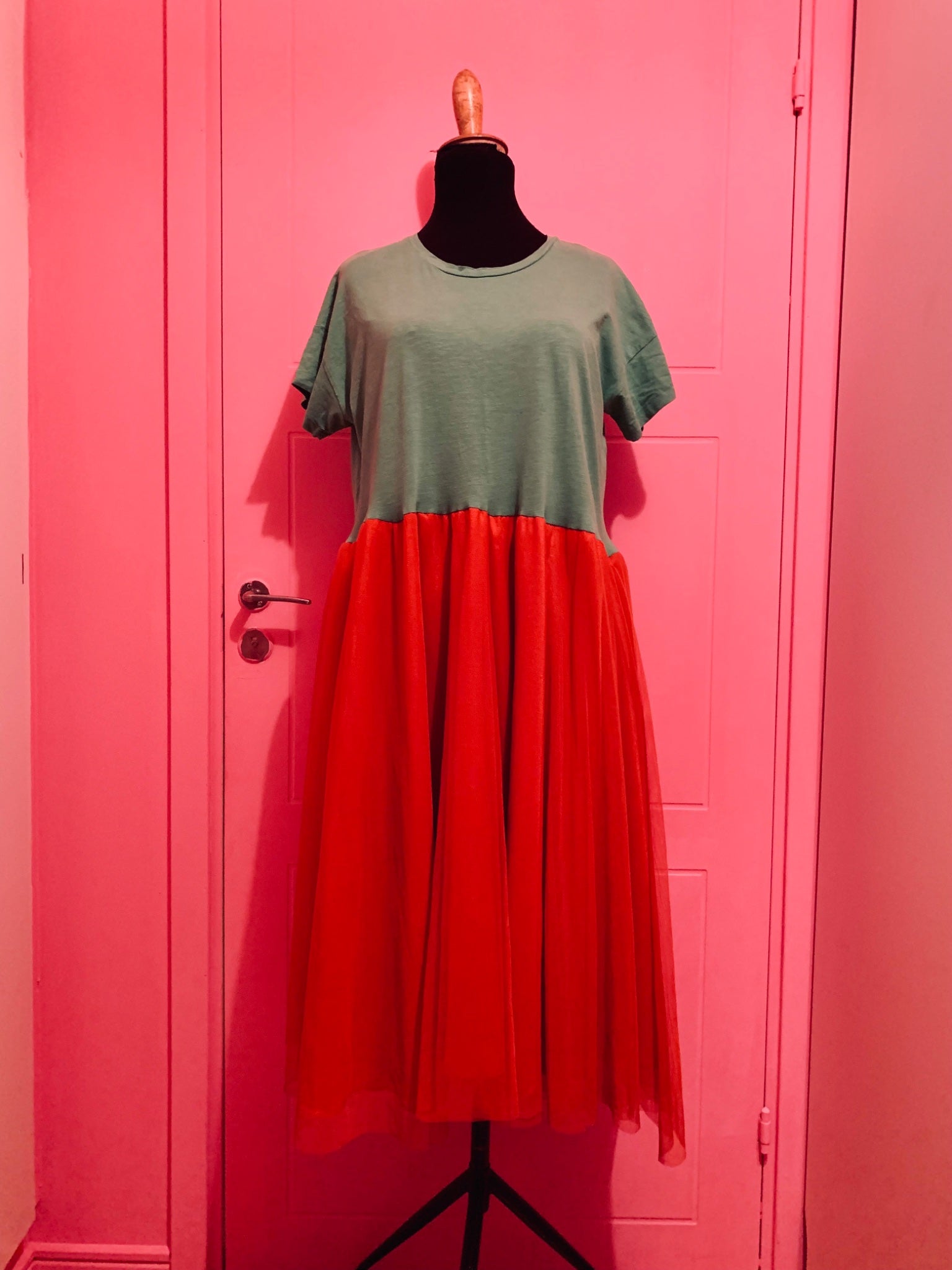 Green & Orange dress M-XL