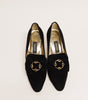 BALLY Black Bow Suede Pump Size 38 - 2