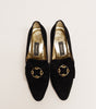 BALLY Black Bow Suede Pump Size 38 - 3