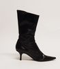 JIMMY CHOO Black Zip Boot Size 38 - 1