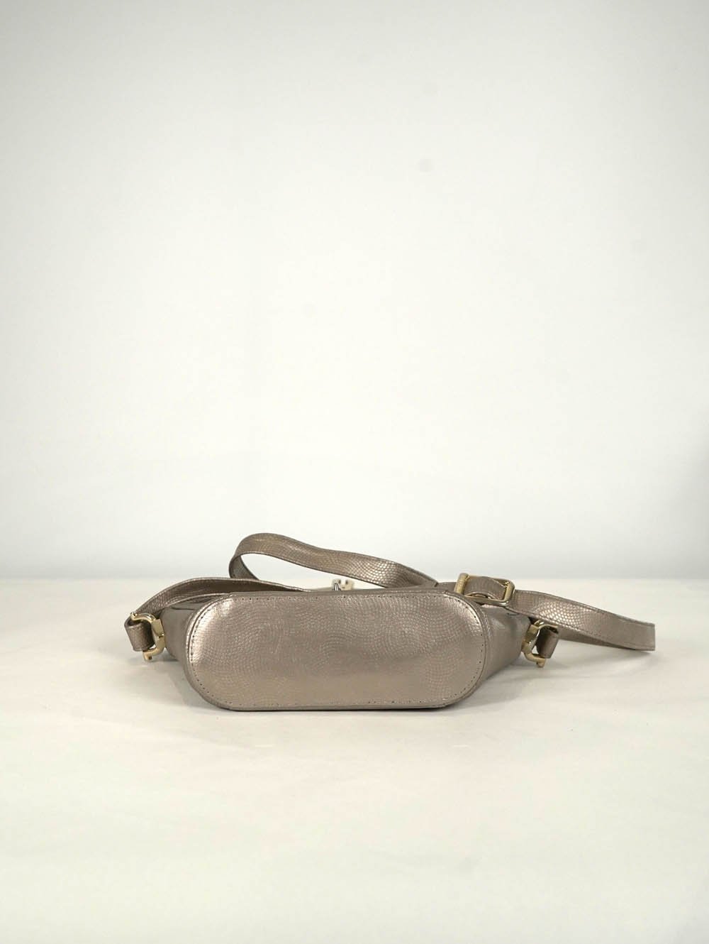 PIQARD Old Gold Adjustable Leather Crossbody Bag