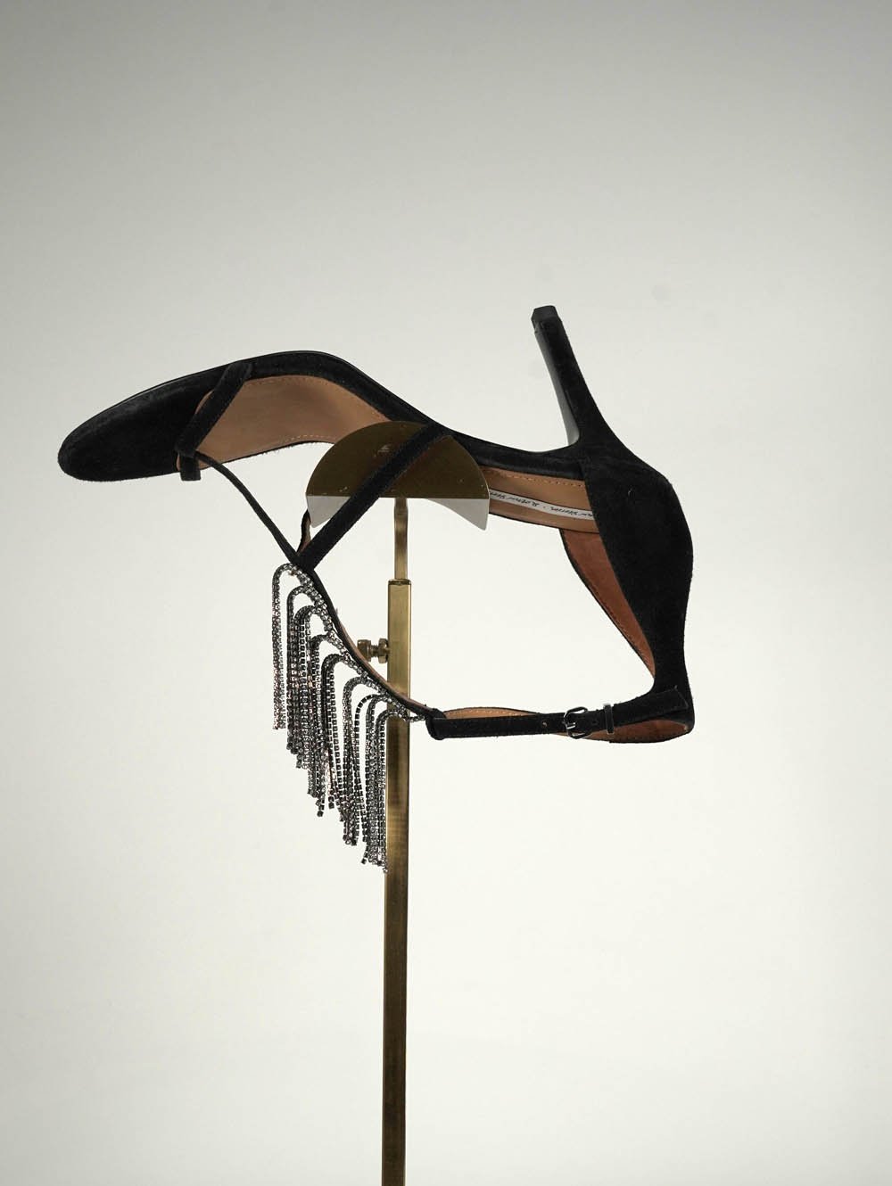 &OTHER STORIES Chain Black Suede Sandal EU 40