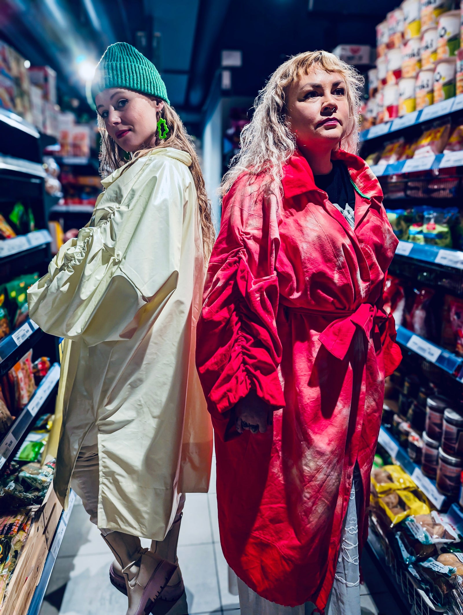 Red Cotton coat M-XXL