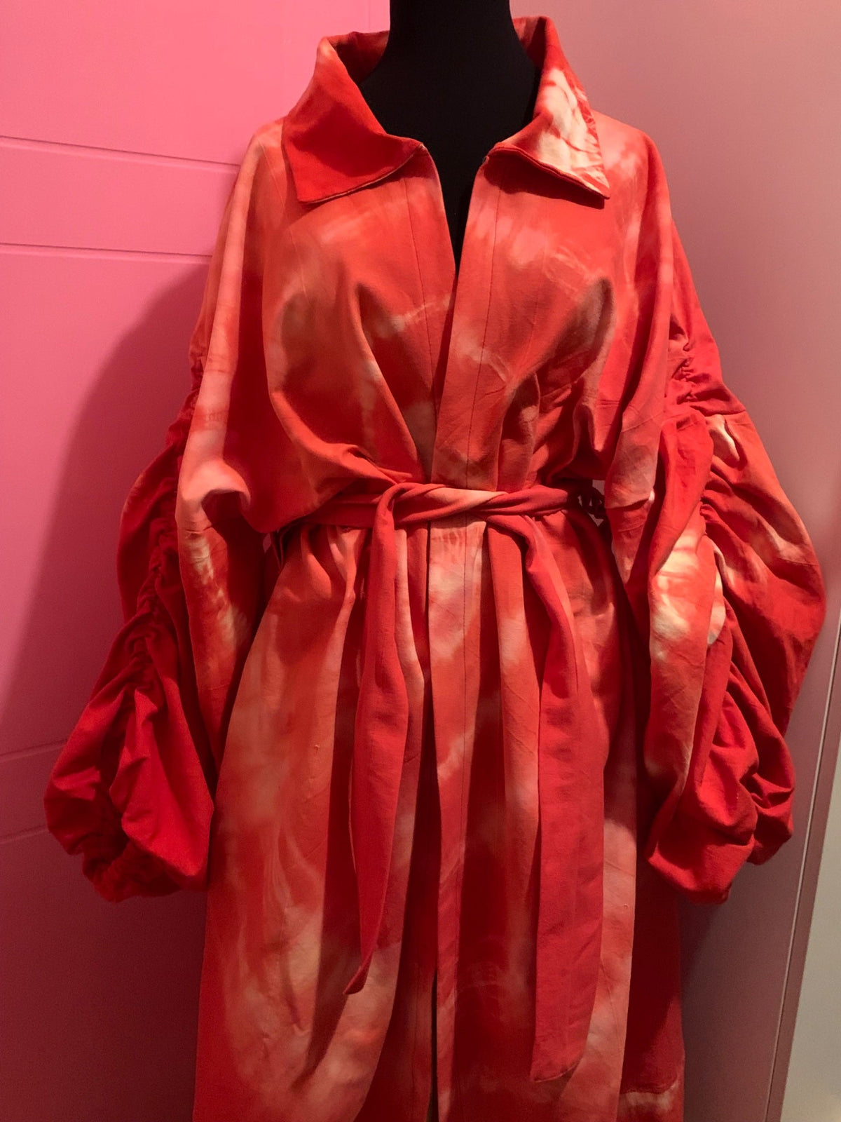 Red Cotton coat M-XXL - 2