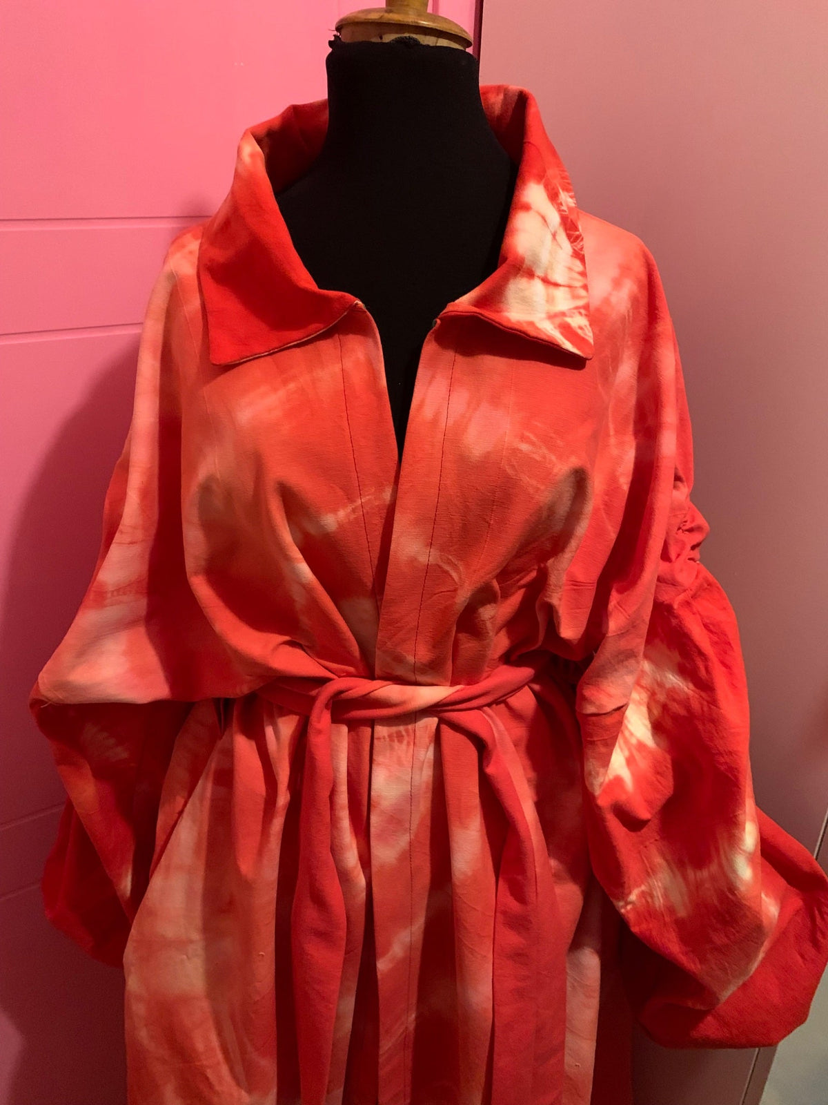 Red Cotton coat M-XXL - 5