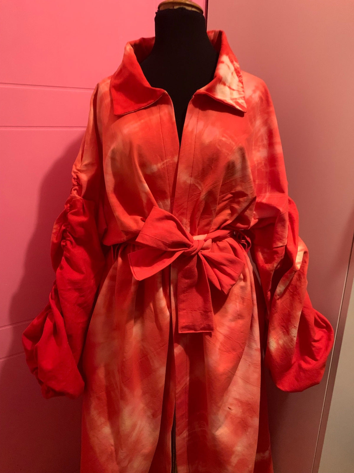 Red Cotton coat M-XXL - 6