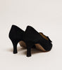 BALLY Black Bow Suede Pump Size 38 - 5