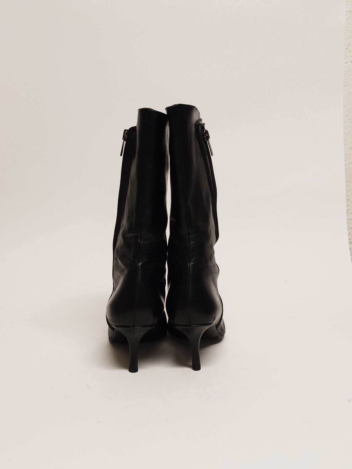 JIMMY CHOO Black Zip Boot Size 38 - 7