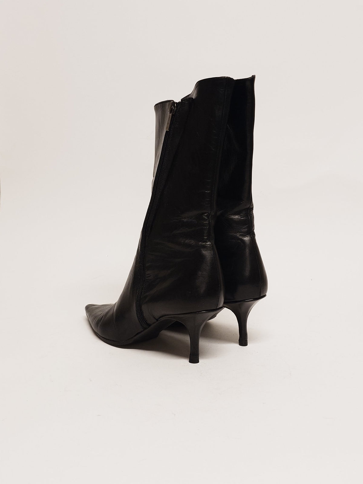 JIMMY CHOO Black Zip Boot Size 38 - 9