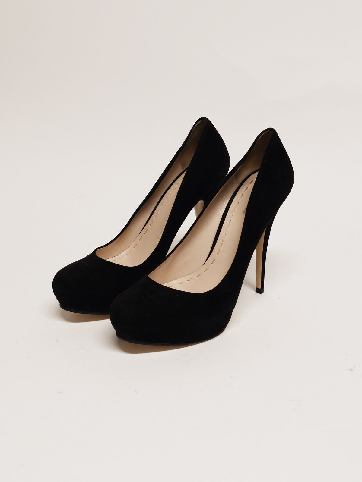 MIU MIU Black Suede Platform Pump Size 41 - 3