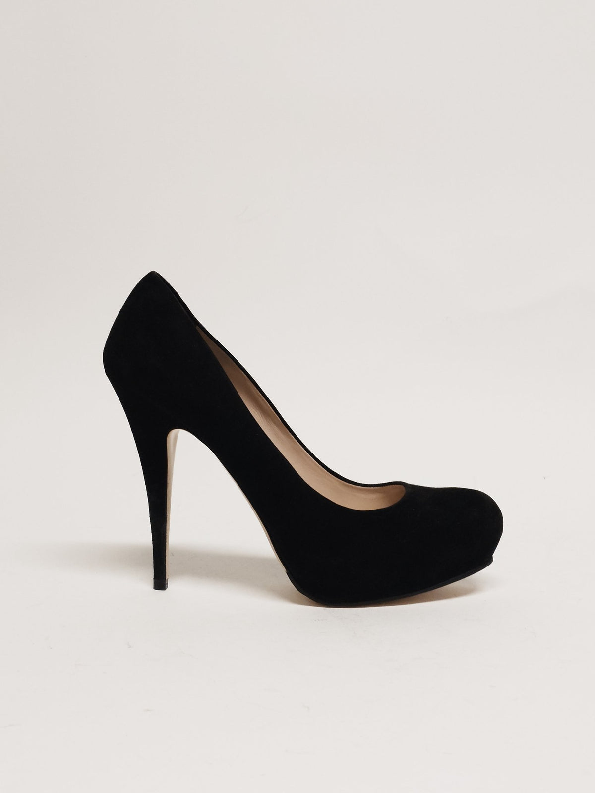 MIU MIU Black Suede Platform Pump Size 41 - 1