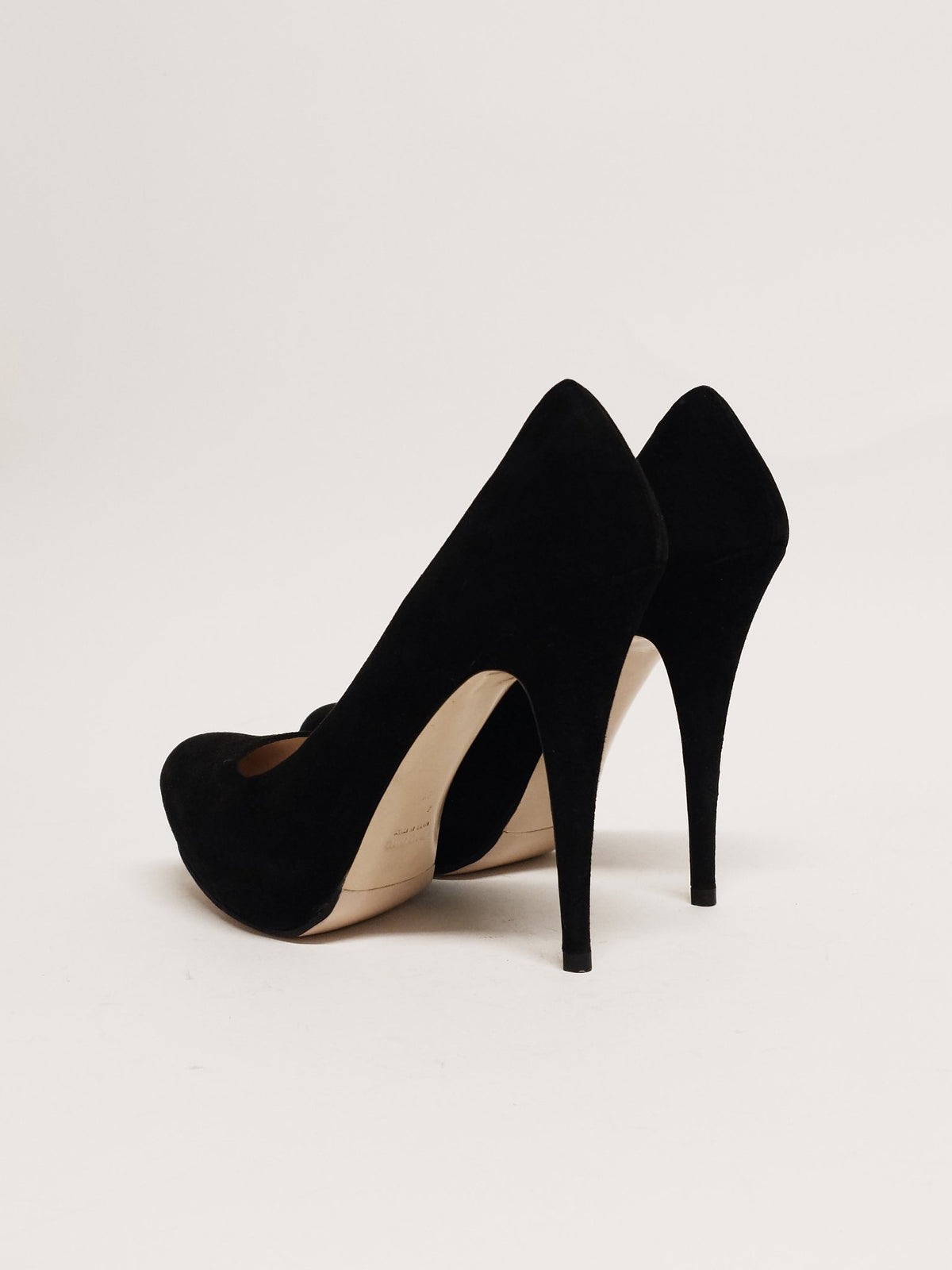 MIU MIU Black Suede Platform Pump Size 41 - 4