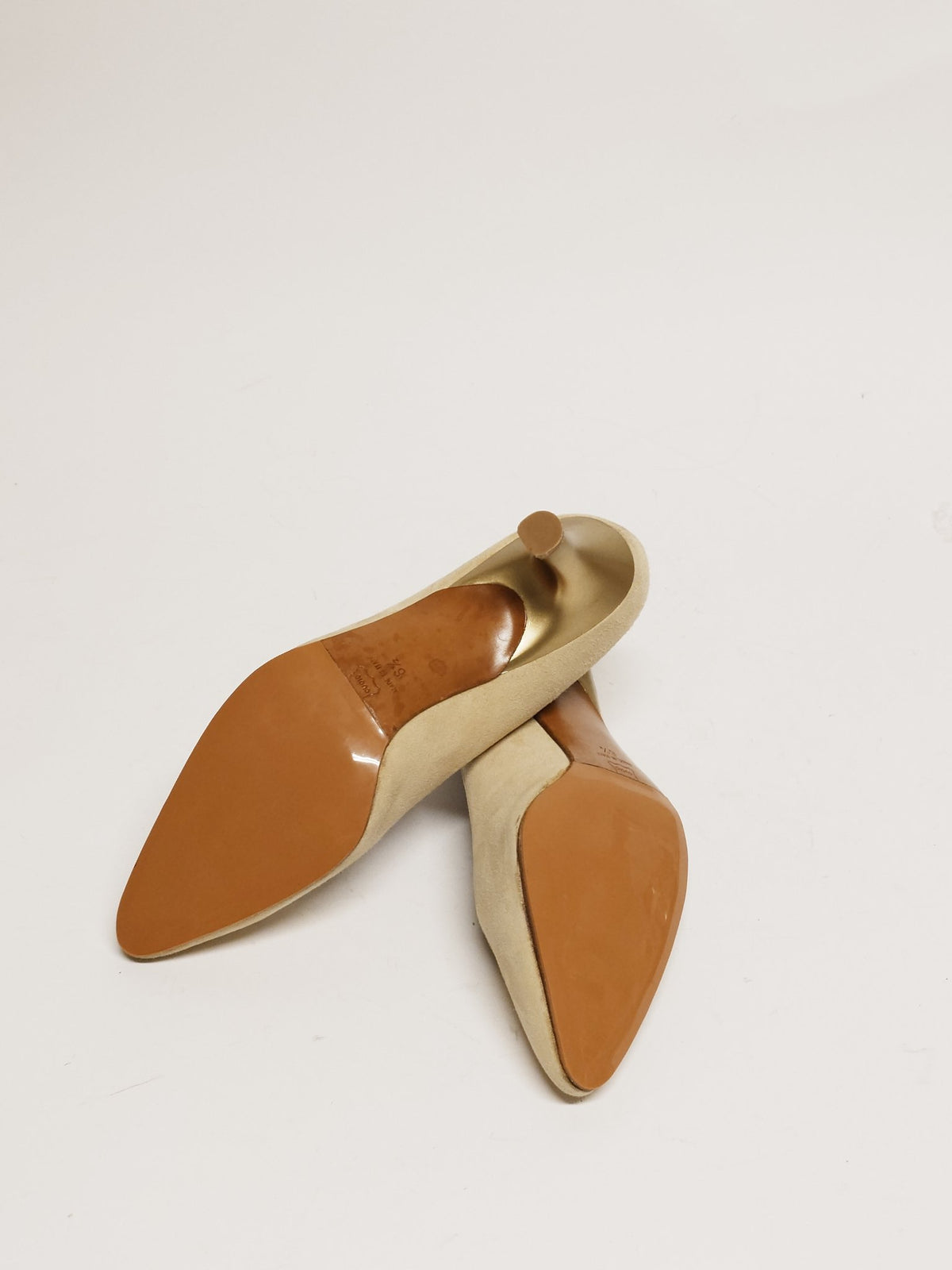 CASADEI Sand Suede Pump Size 38.5 - 2