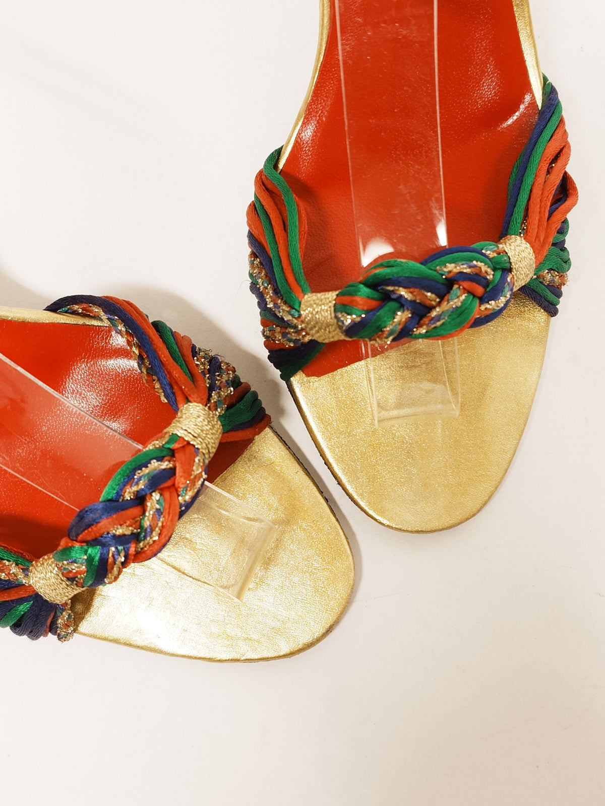 G'OLD ATELIER Vintage Rainbow Cord Sandal Size 39.5 - 4