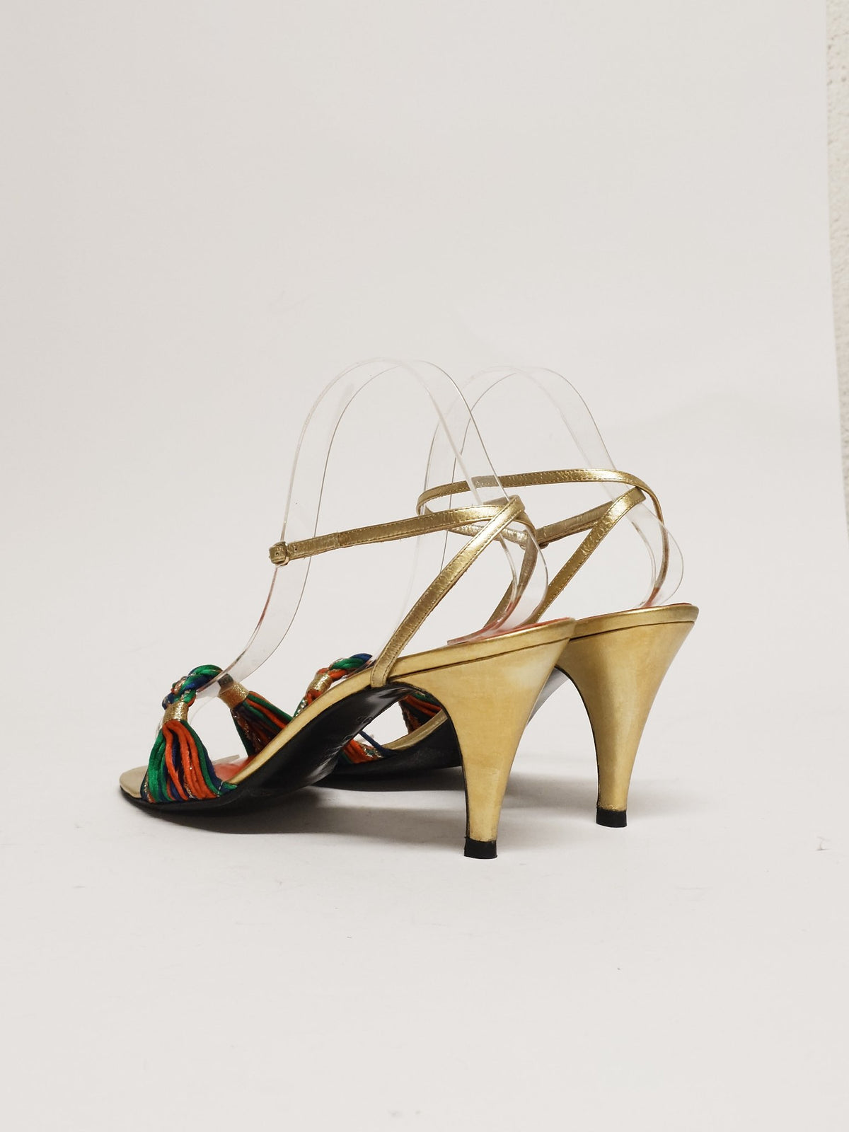 G'OLD ATELIER Vintage Rainbow Cord Sandal Size 39.5 - 6
