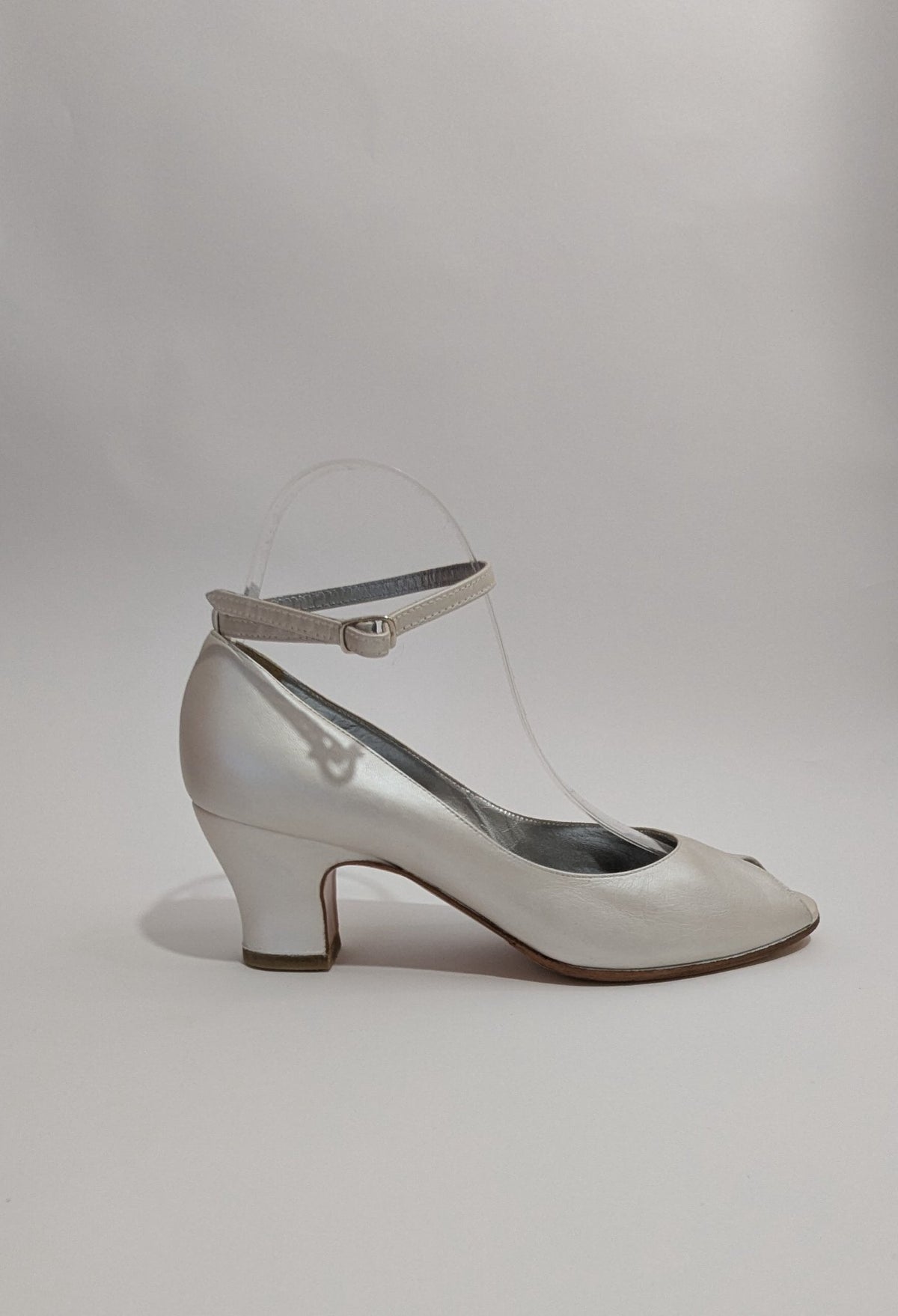 CASADEI Wedding Pearl Open Toe Size 38.5 - 1