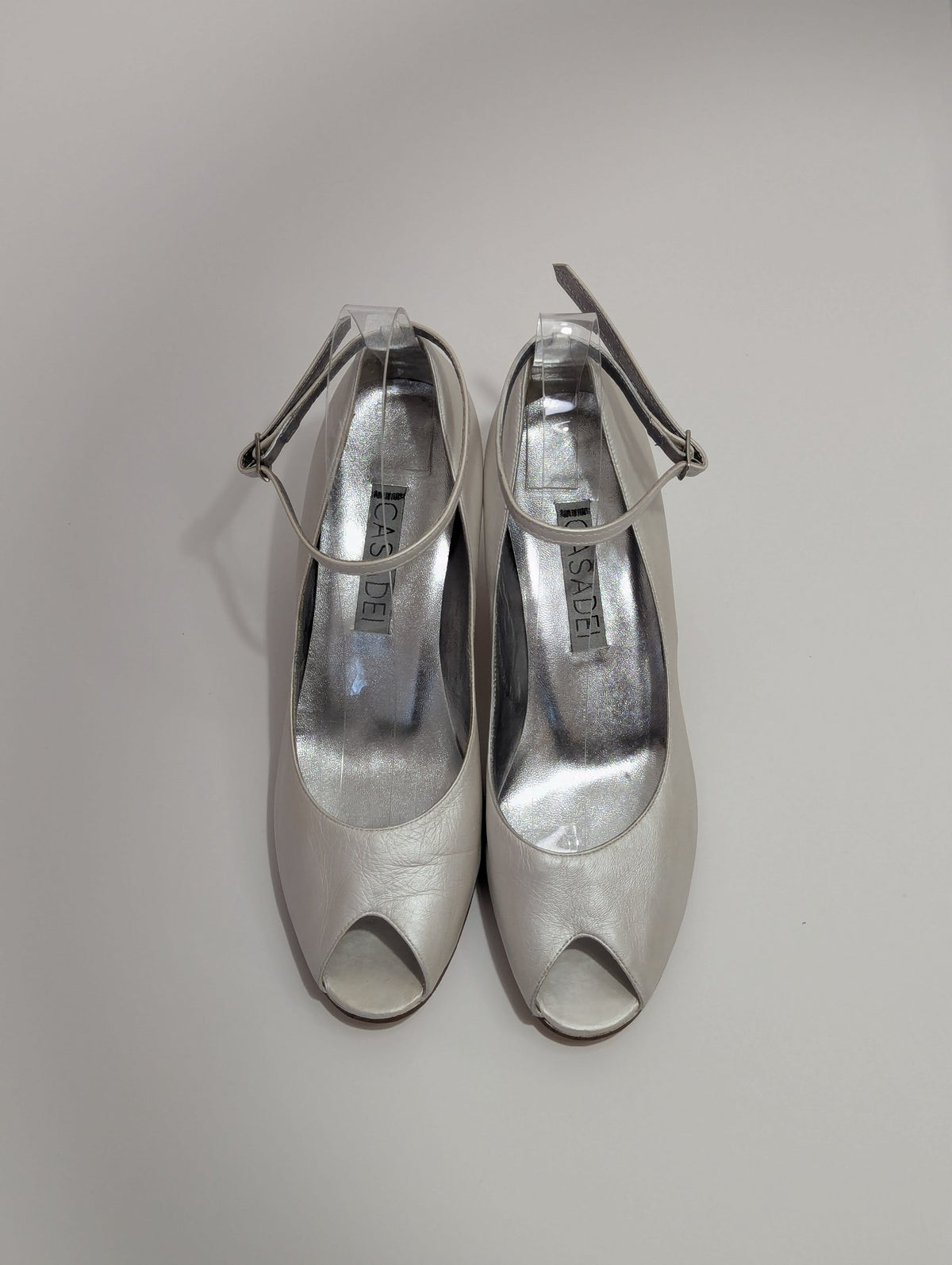 CASADEI Wedding Pearl Open Toe Size 38.5 - 3