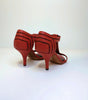 GIVENCHY Brick Red Sandal EU 37