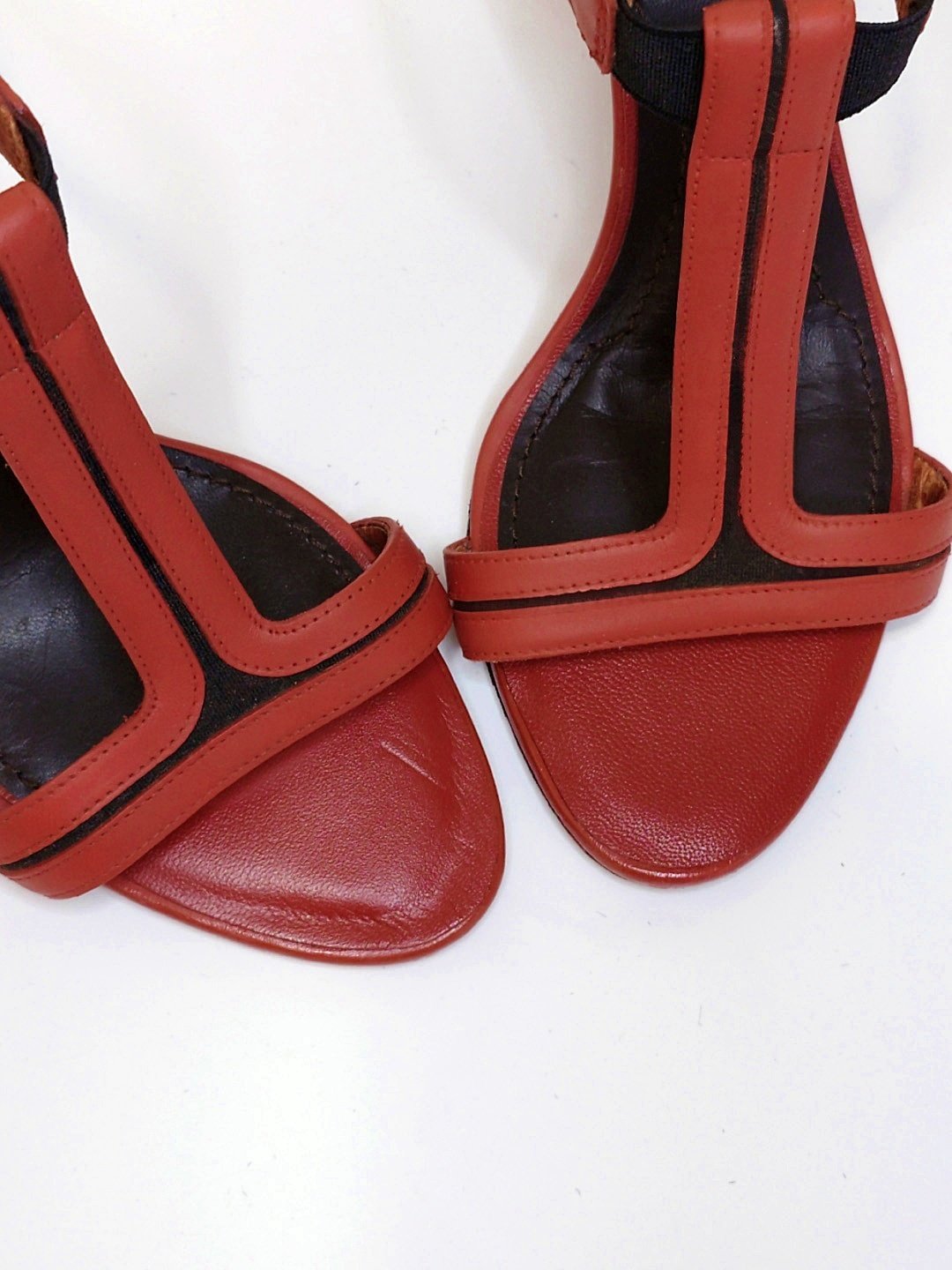 GIVENCHY Brick Red Sandal EU 37