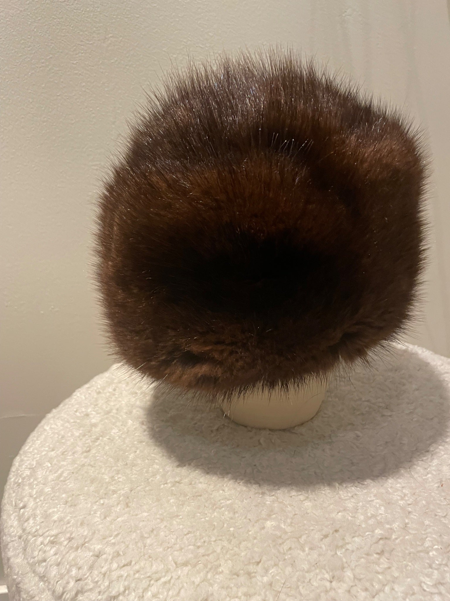 Pälsmössa i äkta mink stl M