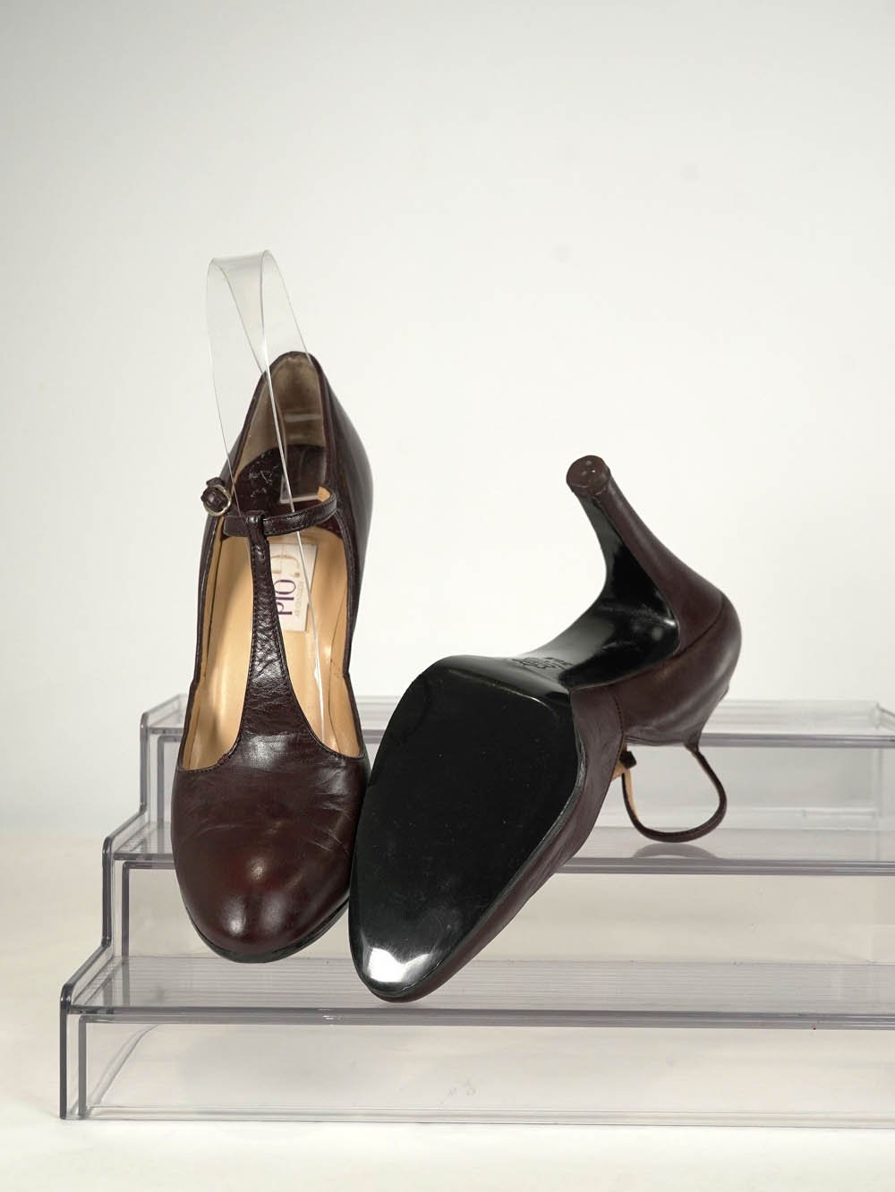 VINTAGE Mary Jane Plum Nappa EU 38.5