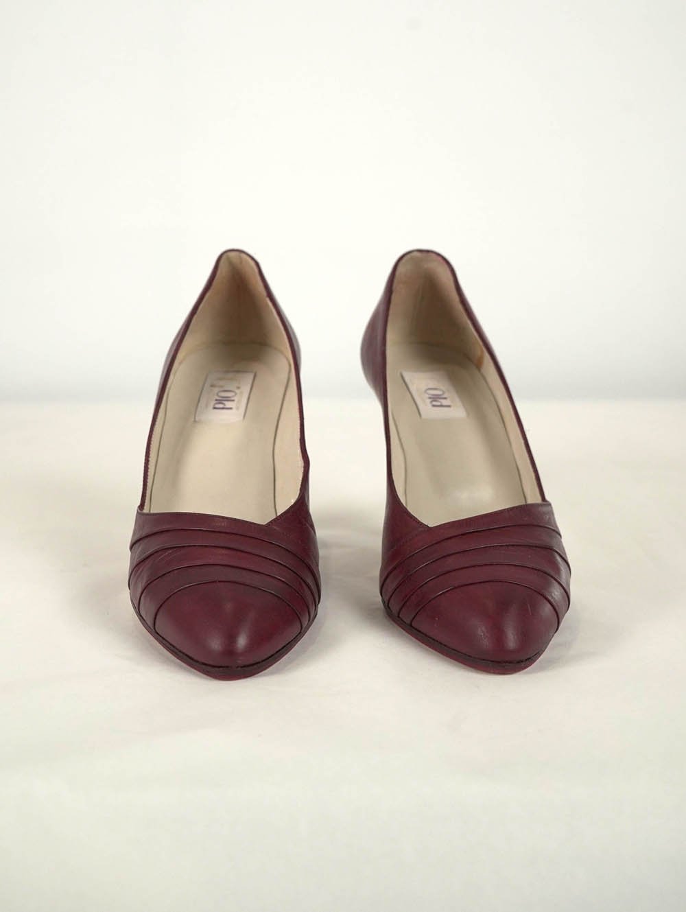 G'OLD ATELIER Vintage Burgundy Pump EU 35.5