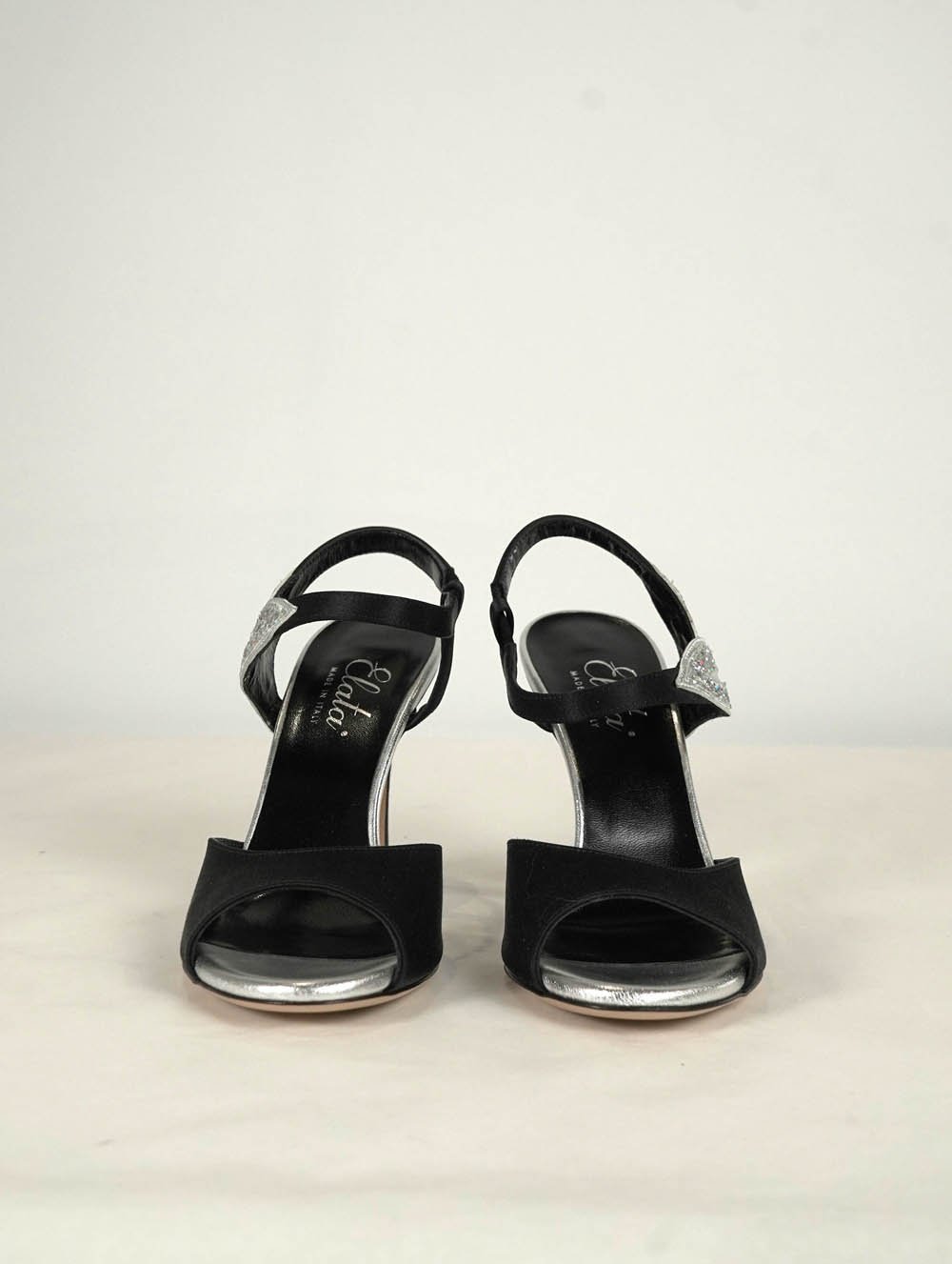 ELATA Black & Silver Sandal EU 37